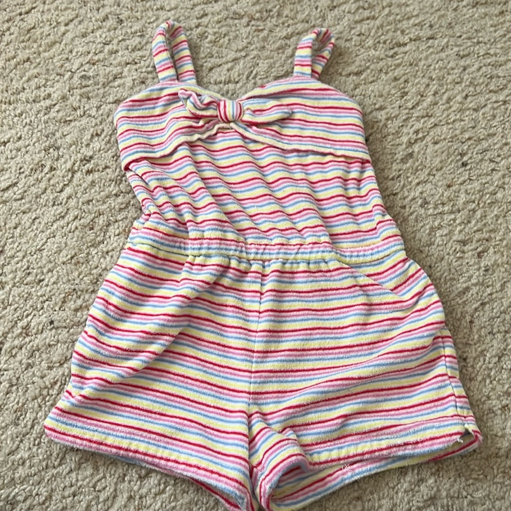 Terry cloth romper